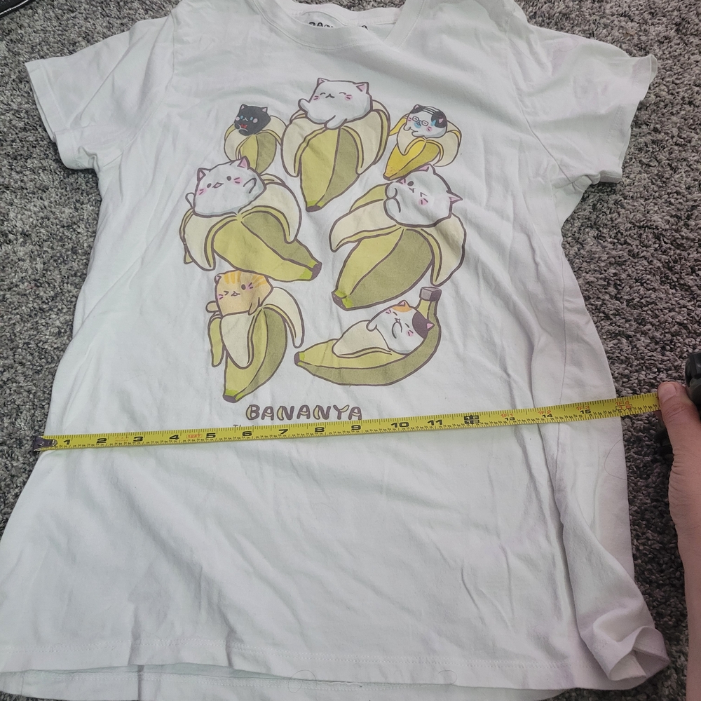 Bananya Cat Banana Graphic Tee - Light Blue - Picture 4 of 8
